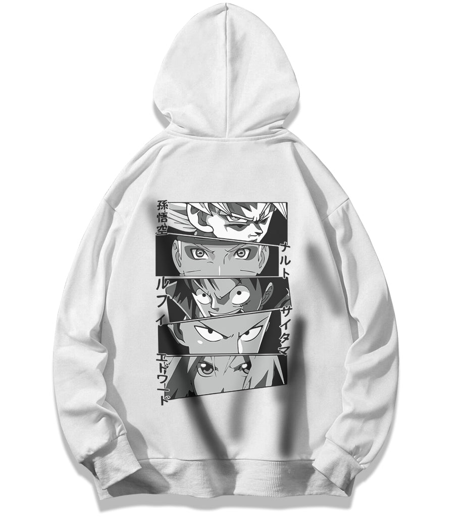 Anime Characters Oversized Hoodie